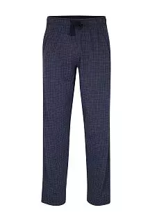 Домашние брюки с набивным узором из мягкого хлопка CECEBA FG031046/S-3XL Синий набивной